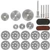 Beenle-Icey 61 mini disco diamantato da troncare, kit di strumenti combinati di taglio lame per sega circolare HSS 50 mm per legno pietra metallo taglio resina vetro (61 pezzi)