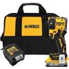 DEWALT Kit driver a percussione idraulica silenzioso senza fili 1/4 senza spazzole 20 V MAX XR con batteria e caricabatterie XR Powerpack (DCF870E1)