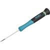 HAZET Cacciavite Electronics 811EL-02, profilo a taglio SW 0,4x2 mm, per le viti più piccole, manopola di centraggio girevole, presa sicura grazie alle ampie scanalature del manico