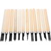 Gadpiparty Set di Coltelli da Intaglio Legno 12 Pezzi per Lavorazione | Acciaio al Manganese, Impugnature Ergonomiche in Legno Beige, Uso su Legno, Gomma e Argilla