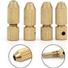 Wlinfetity Set completo di morsetti per albero motore in ottone da 2 0 mm, con mandrino e chiave inglese, set da 2 pezzi, compatibile con 0,7-,2 mm per una gestione efficiente delle punte (1,3-1,8 mm)