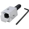 Generic Strumento di squadratura angolare per mortasare cerniera piastra battente porta, 4,8 x 3 x 2,9 cm, acciaio per utensili di alta qualità, lavorazione del legno, punzonatura ad angolo retto con chiave