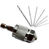 YobiLife Mandrino per mini smerigliatrici elettriche, adatto per alberi da 3,6 mm, supporta punte da trapano da 1,5-6,5 mm con gambo esagonale e centraggio a tre ganasce (8 pezzi)