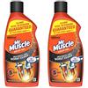 Mr Muscle Power Gel di drenaggio, Unblocker, Confezione da 2 x 500 ml