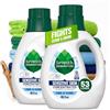 Seventh Generation Concentrated Laundry Detergent, Free & Clear Unscented, 40 Oz, Pack of 2 (106 Loads)