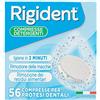 Rigident dentiere CARE for you MIODENT Compresse Effervescenti per Protesi Dentali - Igiene in 3 minuti, Rimozione dei Residui Alimentari - 1 Confezione da 56 compresse