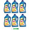 Beni Culinari 6 X Dual Power Detersivo Lavatrice Argan - Detersivo liquido concentrato per bucato colorato - Profumo di argan - 40 lavaggi 2 litri + Beni Culinari portachiavi 0
