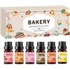 Generico Set di Oli Essenziali Aroma di Panetteria 6 x 10ML | Olio Essenziale per Aromaterapia,Set Oli Essenziali Profumati per Cibi di Panetteria, Oli Essenziali per Diffusori e Bagno (#1, Torta di zucca)