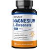 Bumjazz Compresse di L-treonato di magnesio 2000 mg, 120 unità - Supporta le funzioni cognitive, la memoria, la lucidità mentale, il sonno, il rilassamento muscolare e il benessere generale