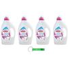 Beni Culinari 4 X Valido Lavatrice Detersivo con Ammorbidente Profumo di Primavera - Detersivo Lavatrice con Ammorbidente Profumo di Primavera 2 in 1 - 28 lavaggi 1,3 litri + Portachiavi Beni Culinari