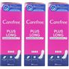 FEI FAN Salva Slip PLUS LONG, Fragranza Delicata. Ultra Assorbente, Mantiene La Pelle Asciutta. Controllo Degli Odori Fino a 12 Ore, Più Lungo (Confezione Da 24 Salvaslip) (3 Confezioni)