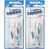 Generico 2x Pasta del Capitano, Kit in Viaggio, Kit da Viaggio Composto da Spazzolino e Dentifricio Placca e Carie da 25 ml, Ottimo per l'Igiene Orale Sempre a Portata di Mano, Dentifricio 100% Made in Italy