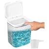KTCINA Contenitore automatico pop-up per detersivo, grande, con misurino, 2,8/4,5/5,5 l, contenitore per capsule per bucato, contenitore per capsule da bagno (5,5 l)