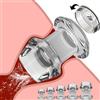 FJUJMLAN Plug anale cavo con set di plug S/M/L/XL plug aperto trasparente speculum di espansione anale dilatatore vaginale espansore ano SM clistere prostatico plug tunnel anale giocattolo del sesso(L+XL)