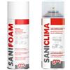 Magazzini GM SANICLIMA, Trattamento Sanificante per Climatizzatori, Igienizzante 400ml Spray per Casa e Auto (Igienizzante)