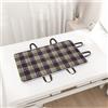 LVYUDS Traversa Impermeabile con Maniglia Rovesciabile Comodo per Disabili Paralizzati, Traverse Letto Anziani in Cotone a Prova di Perdite Telo Impermeabile Letto(90 * 120cm,Blue-checked)