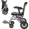 UYSELA Sedia a Rotelle Pieghevole Leggera per Disabili, Anziani e Bambini, Piegatura Rapida, un Facile Trasporto, Alluminio, 9.5kg, Capacità di Carico 100 Kg
