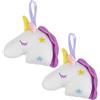 OATIPHO 2pezzi Spugna Da Doccia Rete Forma Di Unicorno Palla Da Bagno Esfoliante Per Rimuovere La Cheratina Accessori Per Bagno Cordino Per Asciugatura Rapida