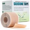 VPRIME SAFETYFY Nastro per cicatrici in silicone, trasparente, flessibile, riutilizzabile, per cicatrici chirurgiche, cesarei, acne e ustioni (rotolo da 4,1 x 304,8 cm, 3 m)