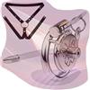 YZWDQYHDYS Set di protezione per gabbia fitness invertito in acciaio inox con 1 tubo e 1 cintura regolabile -A60IT (B:45mm)