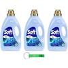 Beni Culinari 3 X Soft Ammorbidente Classic Blue - Ammorbidente liquido - Detersivo per vestiti 50 lavaggi 2750 ml + portachiavi Beni Culinari 0