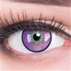 Meralens Lenti a Contatto Colorate Verde porpora Cosmos Lenses - con porta lenti a contatto - ideali per Manga Anime Halloween - Durata 1 Anno - 1 Coppia senza correzione