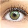 GLAMLENS Lenti a contatto colorate verde Marbella - con porta lenti a contatto - verde naturali in silicone idrogel - 2 pezzi - DIA 14,20 - senza correzione 0.00 diottrie lente a contatto
