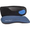 PRO 11 WELLBEING 2 paia di solette ortopediche 3/4 per archi caduti e con ammortizzazione metatarsale, Blu, 35/36.5 EU