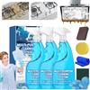 LLELEMAMO Splash Spray - Splash Spray Tablets & Spray Bottle Oven Cleaner, Splash Foam Spray All Purpose Cleaner, Bottle and 10x Cleaning Tablets for Kitchens, Countertops, Ovens (2 Set)