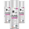FAREN 3 x KLIMA FOAM Faren, Detergente Igienizzante Spray Schiumogeno per Condizionatori,ideale per i pacchi alettati e filtri,disgrega lo sporco emulsionandolo, 400ml