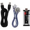 YOUTHINK Modulo Controller di Gioco Game USB Encoder Button Controller con Custodia in Crllo Acrilico per berry Pi e PC Game Machine(CY-822C)