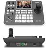DAIPU PTZ Controller per fotocamera con schermo LCD da 5 pollici Joystick 4D LAN RS232 RJ45 RS485/422 DC12V Tastiera di controllo professionale per il culto della chiesa Live Streaming Video
