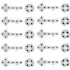 Shanrya Gamepad in gomma conduttiva, accessori per gamepad ABS 10 pezzi per Xbox 360 Gamepad