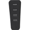 Generic Hub USB per PS5 Slim, 4 porte USB ad alta velocità Hub di espansione Splitter Adattatore splitter del caricatore dell'estensore del caricatore la console di gioco per PS5 Slim (Nero)