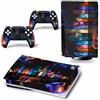 PDURMBUAB Nessuna Schiuma Nessuna Bolla Per PS5 Skin Disc Edition & Digital Console E Controller Vinyl Cover Skins Wraps Resistente Ai Graffi, Compatibile 63799(Disc Version)