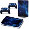 PDURMBUAB Nessuna Schiuma Nessuna Bolla Per PS5 Skin Disc Edition & Digital Console E Controller Vinyl Cover Skins Wraps Resistente Ai Graffi, Compatibile 21555(Disc Version)