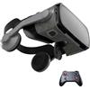 MZECH Cuffie Occhiali 3D VR, Visore Realtà Virtuale 3D, VR Visore Cuffie con Lenti HD Anti Luce Blu, per iPhone/Android Smartphones da 4,7 a 7,2 pollici, Regali di Natale per bambini e adulti(C)