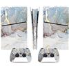 LNMLRBXEXZ Compatibile Con Adesivi Skin Per PS5 Slim Skin Disc Edition & Per Digital Console Controller Vinyl Cover Skins Wraps Scratch Resistant Compatible 20882 Avvolgimento(Disc Version)