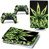 PDURMBUAB Nessuna Schiuma Nessuna Bolla Pelle Decalcomanie Anime Console Per PS5 Disk Edition 2 Controller Pellicola Vinile Avvolge, Durevole, Resistente Graffi 12790