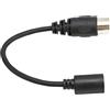 Ausla Cavo Adattatore Tastiera Mouse, DIN 5 Pin Maschio a Mini DIN 6 Pin Femmina 0,15 M Cavo Convertitore in PVC, Plug and Play per Giocatori e Professionisti di Console