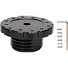 Vvikizy Adattatore per Volante da Gioco, Lavorazione CNC Professionale in Lega di Alluminio per T300 T500 TS TX, con 6 Viti e 1 Chiave Esagonale per Ruote Luisi NRG (Nera)