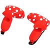 AKLOSIPY Cover in Silicone per Impugnatura del Controller per 2 VR con Design Antiscivolo, vestibilità, Custodia Protettiva e Cinturino da Polso - Rosso (#13)