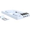Generico Base di raffreddamento della console per PS5 PRO P5 Controller Charger Slim Game Console Cooling Fan Base slim Stand and Cooling Station (Bianco)