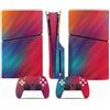 ASBVRJF Pelle Della Console Per PS5 Slim Skin Disc Edition Console E Controller Vinyl Cover Skins Wraps Resistente Ai Graffi Compatibile No Shrinkage Forte Adesione 05957 Pelli Avvolge Regalo
