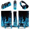 PDURMBUAB Nessuna Schiuma Nessuna Bolla 21403 Per PS5 Console Disc Edition & Digital Edition Sticker Vinyl Decal Cover Per Ps5 Controller & Charging Station & Headset & Media Remote(Digital Edition)
