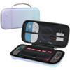 Canboc Custodia da trasporto compatibile con Nintendo Switch 2 (2025), borsa rigida per console Switch 2, tasca in rete per accessori, viola sfumato blu (solo custodia)