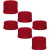 Generico 6PCS Gamepad Thumbstick Joystick Grip Caps più alto Stick Cover per PS5 Pro/PS5 slim/PS5 Thumb Grip Set Joystick Cap Analog Stick Cap controller Stick Grips (rosso)