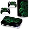 PDURMBUAB Nessuna Schiuma Nessuna Bolla Pelle Decalcomanie Anime Console Per PS5 Disk Edition 2 Controller Pellicola Vinile Avvolge, Durevole, Resistente Graffi 13676