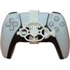 NiuLumea Mini volante 3D per PS5, controller di gioco compatto con gameplay realistico, per materiale PLA, 25,4 x 16,6 x 17,8 cm, per PlayStation 5 (bianco)