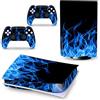 GALSOR Protettivo Pelle Decalcomanie Anime Console Per PS5 Disk Edition 2 Controller Pellicola Vinile Avvolge, Durevole, Resistente Graffi 50379 Senza Bolle E Senza Residui